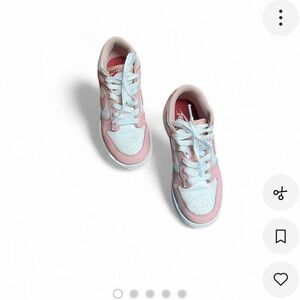 Nike Dunk Kids Light Pink and White Sneakers